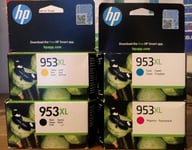 Genuine HP 953 XL Multipack - CYAN + MAGENTA + YELLOW + BLACK (INC VAT) BOXED