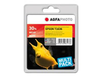 AgfaPhoto - Pack de 4 - noir, jaune, cyan, magenta - remanufacturé - cartouche d'encre (équivalent à : Epson T1636 ) - pour Epson WorkForce WF-2010, 2510, 2520, 2530, 2540, 2630, 2650, 2660...
