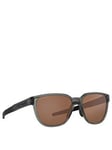 Oakley Actuator Rectangle Sunglasses - Grey, Grey, Men
