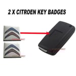 2 st 15mm Citroen Nyckelbricka Emblem Logotyp Dekal för 2 eller 3-knapps Fob-fodral