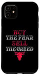 Coque pour iPhone 11 Buy The Fear Sell The Greed Trade Bourse Trading Actions