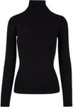 Urban Classics Elegant stickad turtleneck tröja (XL,white)