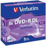 DVD+R VERBATIM 8,5GB Dual Layer 5/fp