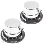 LEISURE FLAVEL Genuine Oven Cooker Top Burner Control Knob Switch x 2