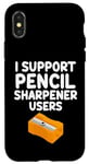 Coque pour iPhone X/XS I Support Taille-crayon Manuel Rotatif Utilisateurs Graphite