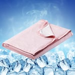 Luxear Cooling Blanket for Summer, Throw Blanket With Arc-Chill Technology Keep Cool For Sofa Bed, Comfort Soft Nap Blanket Fabric Breathable Adult Baby Children Pet Dog, 130 x 170 Cm, Pink