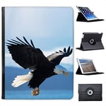 Fancy A Snuggle Bald Eagle For Apple iPad 2, 3 & 4 Faux Leather Folio Presenter Case Cover Bag with Stand Capability