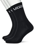 Vans Unisex Kid's Crew (US 1-6, 3-Pack) Socks, Black 2, One Size
