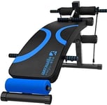 KLMNV;KLBVB Fitness Equipment Multifunctional Weight Bench,Sit Up Bench - Exercise Bench Lifting Fitness Exercise Board Waist Back Support Training Home Outdoor Gym Black and Blue