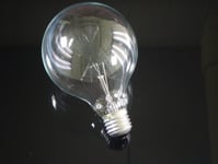 Globlampa klar 60W E27 95mm