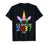Unicorn Class of 2037 Future Graduate First Day of School T-Shirt