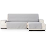 ECOMMERC3 Housse de canapé Chaiselong Extra Droite Universelle et Polyvalente - Housse de canapé Chaiselongue Gris Clair Protecteur Facile à Placer pour Le Dossier, l'assise et Les Bras