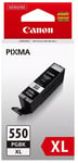 Original Canon PGI-550XL PGBK, Black Ink Cartridge, Pixma iP7250, MG6350, MG5450