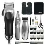 3-in-1 Chrome Pro Deluxe Head Shaver Men's Hair Clippers, Nose Hair Trimmer