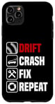 Coque pour iPhone 11 Pro Max Dérive crash réparation répétition drôle tuning voiture