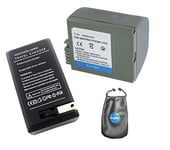 Amsahr S-BP422 Batterie de Rechange numérique avec Chargeur de Voyage pour Canon BP-422 et BP-412
