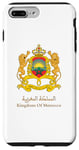 Coque pour iPhone 7 Plus/8 Plus Emblème doré du Royaume du Maroc | Drapeau marocain