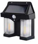 VÄGGLAMPA SOLARLAMPA TRÄDGÅRDSLAMPA LED VARM VÄGG