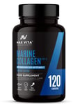 Marine Collagen 1200mg Hyaluronic Acid Vitamin C Skin Bone Joint Health 120 caps