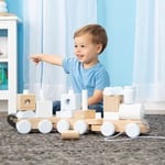 Wooden Jumbo Stacking Train - Natural Melissa & Doug