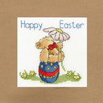 Bothy Threads Cross Stitch Kit - Greeing Card - Easter Teddy
