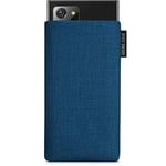 Adore June Classic Bleu-Océan Housse de Protection Compatible avec Galaxy Note 20 Ultra, Pochette Établie Résistant Textile avec Affichage Nettoyage Effet