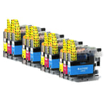 12 C/M/Y Ink Cartridges for use with Brother DCP-J752DW MFC-J4710DW MFC-J6920DW
