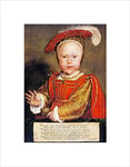 Wee Blue Coo Antique Holbein Junior Tudor King Edward Vi England Wall Art Print