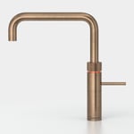 Quooker COMBI 2.2 FUSION SQUARE PTN 2.2FSPTN Combi Fusion Square 3-in-1 Boiling Water Tap - PATINATED BRASS