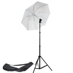 DynaSun W968S Professional Kit with Holder, Umbrella, Stand and Bag for Cold Shoe Mount Flash Gun Flashgun