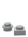 Lego Magnet Set Round And Square Home Kids Decor Decoration Accessories-details Grey LEGO STORAGE