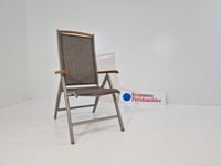 KIWI Pos.stol Alu/teak Champagne