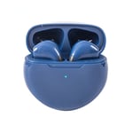 Original Pro 6 TWS Casque sans fil Fone Écouteurs Bluetooth Casque stéréo Mini In Ear Charging Box Écouteurs pour téléphone portable-bleu