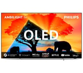 65" Philips Ambilight 65OLED759/12  Smart 4K Ultra HD HDR OLED TV, Silver/Grey,Black