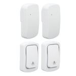 (UK Plug)Pager For Caregivers IP68 Waterproof 38 Ring Tones Wireless Doorbell