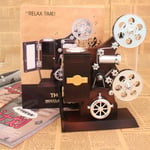 Vintage Film Projector Music Box Jewelry With Make