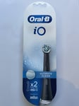ORAL-B iO Ultimate Clean 2x Replacement Brush Heads (BLACK) 100% GENUINE