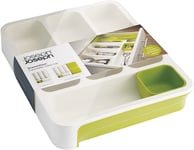 Joseph Joseph Drawer Storage for Cutlery & Kitchen Utensils White/Green