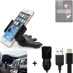 For Xiaomi Redmi Note 12T Pro + CHARGER Mount holder for Car radio cd bracket