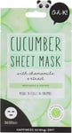 Oh K! Soothing Cucumber Sheet Mask for Sensitive Skin, Hydrating and Reduces Red