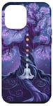 Chakra Méditation Arbre Nature Univers Éléments Coque pour iPhone 12 Pro Max