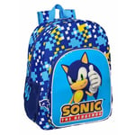 Skoletaske Sonic Speed 33 x 42 x 14 cm Blå 14 L