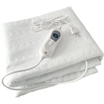 Sous-couverture individuelle chauffante lectrique Arret automatique Lavable 150x80cm Blanc Mobiclinic