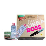 L'OREAL PARIS BEAUTY LIKE A BOSS MICELLAR, FACE MASK & MASCARA GIFT SET FOR HER