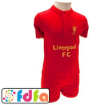 Officially Licensed Liverpool FC Baby Clothes Shirt & Short Red Set 3/6 mths