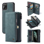 CaseMe 2-i-1 iPhone 11 Pro Max fodral med plånbok - Grön
