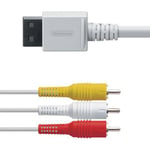 Wii : Cable Vidéo Av Rca Nintendo Neuf