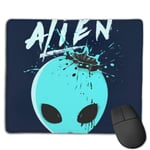 Alien Splash Head Customized Designs Non-Slip Rubber Base Gaming Mouse Pads for Mac,22cm×18cm， Pc, Computers. Ideal for Working Or Game