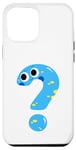 Coque pour iPhone 12 Pro Max Funny Blue Big Question Mark ? Grammaire et ponctuation