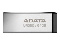 Adata Ur350 - Usb Flash-Enhet - 64 Gb - Usb 3.2 Gen 1 - Svart, Nickel